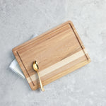 Steak board with angled finish and groove (10 x 14 x 0.75 in)