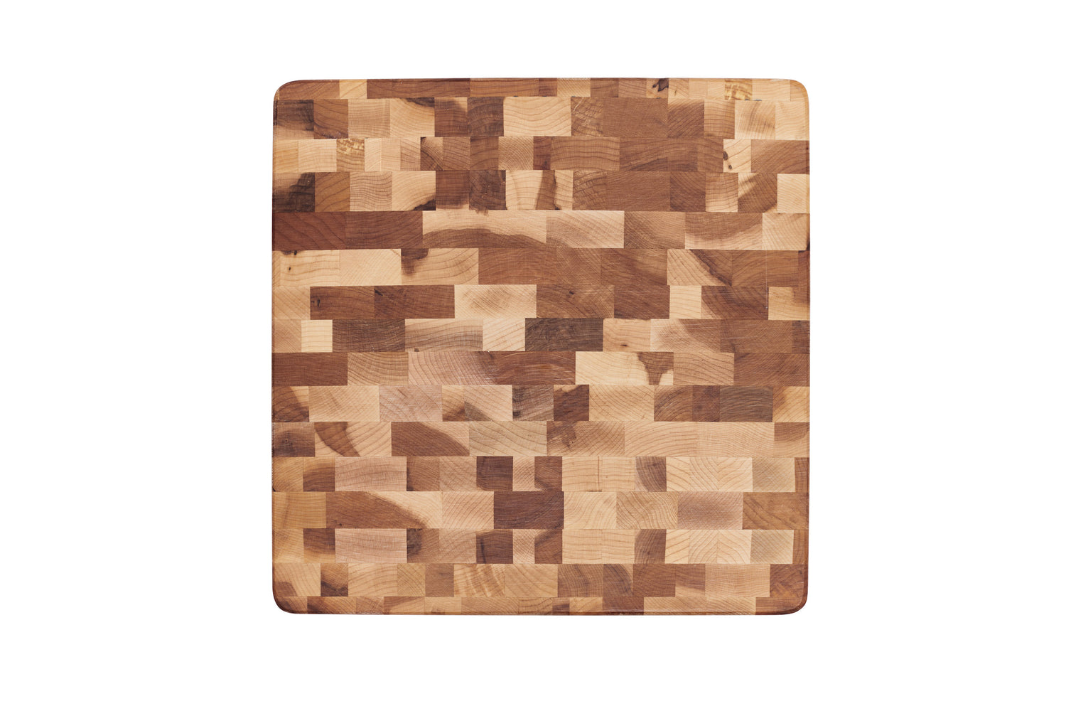 Bloc à dépecer avec pattes en caoutchouc (12 x 12 x 1 po)- blanc par rouGe personnalisable avec votre logo