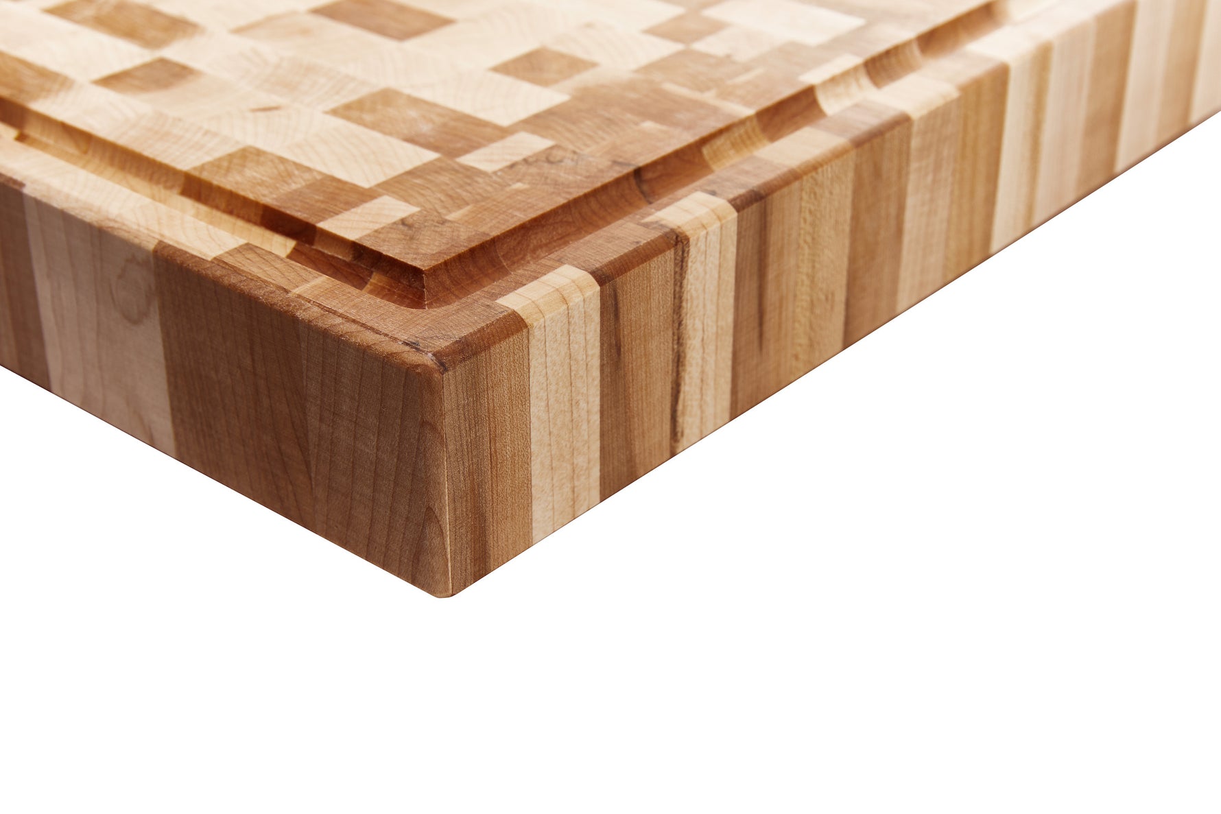 Bloc à dépecer avec rainure et pattes en bois (16 x 18 x 2 po)- blanc par rouGe personnalisable avec votre logo