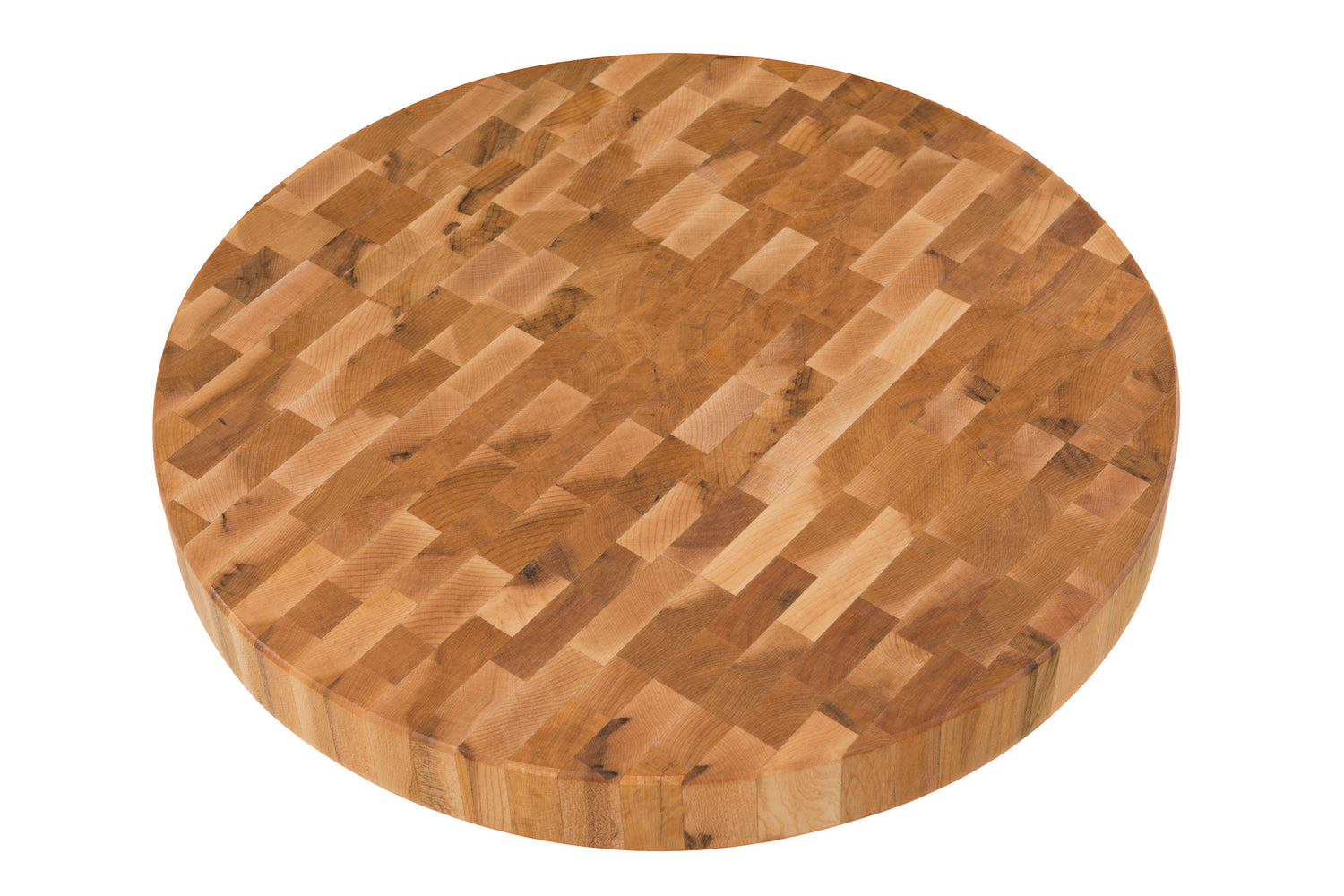 Bloc à dépecer rond avec pattes en bois (18 po x 2 po)