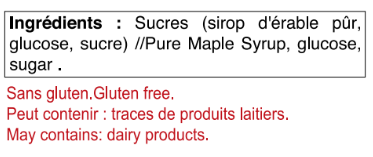 10-kilogram case of hard maple candies