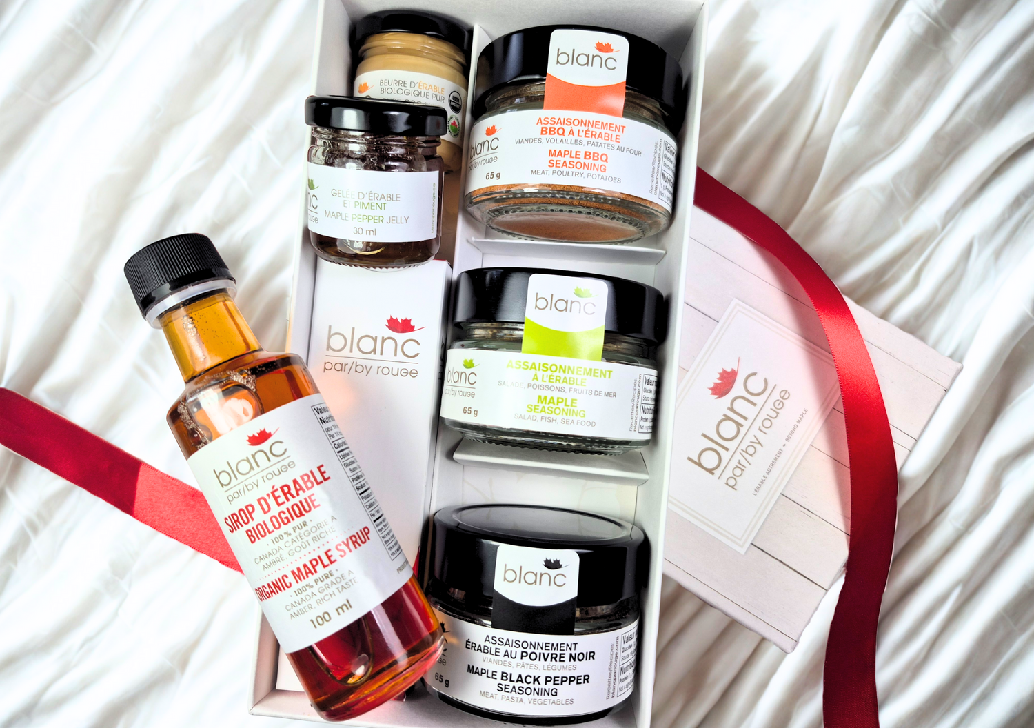 Coffret cadeau gourmet à l'érable épicé pour l'Avion