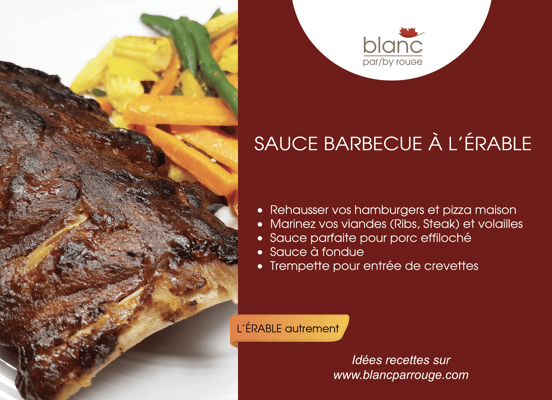 sauce BBQ érable