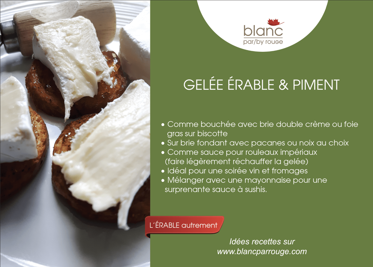 gelée d’érable biologique