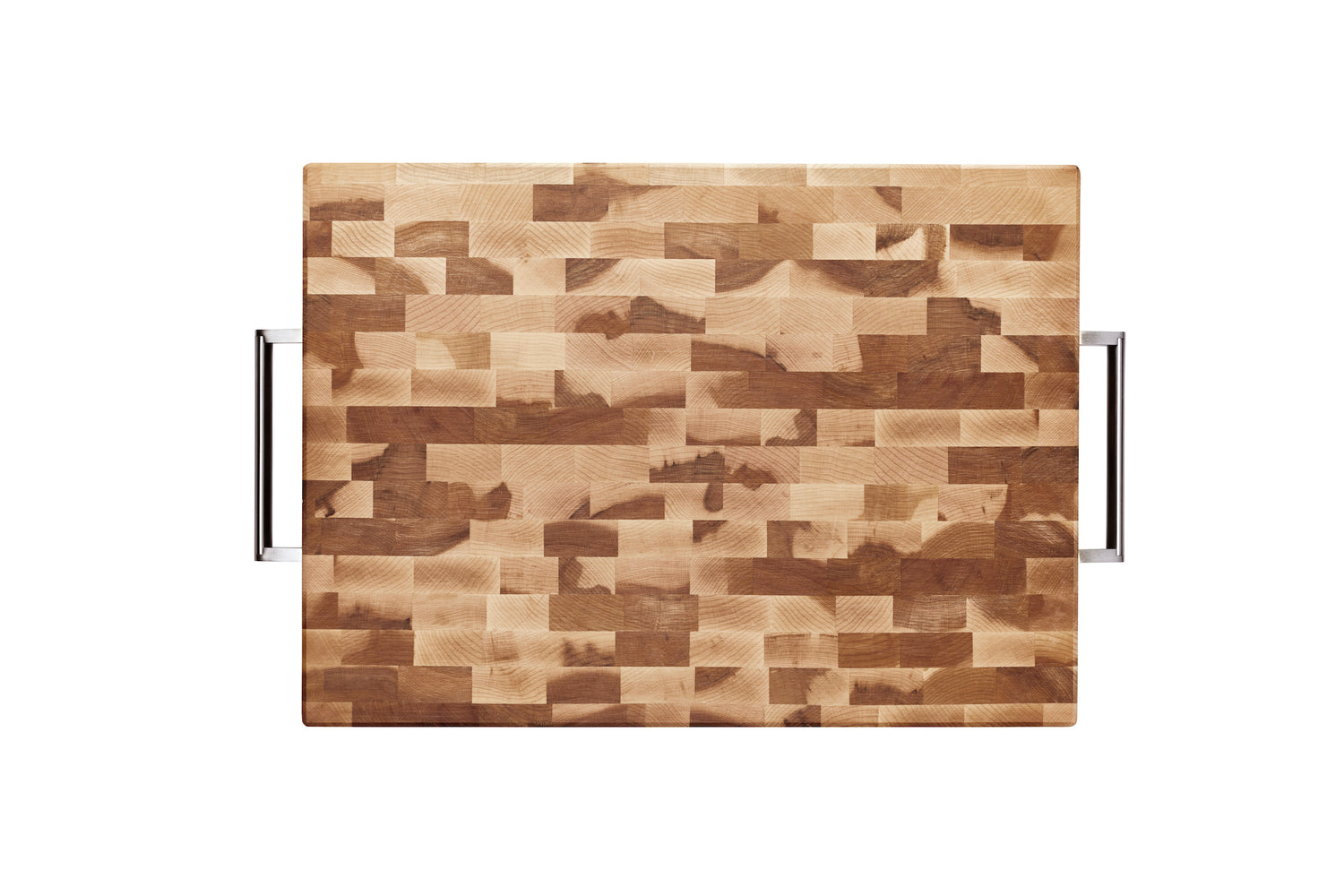 Bloc à dépecer avec poignées en acier inoxydable et pattes en caoutchouc (13 x 18 x 1.25 po)