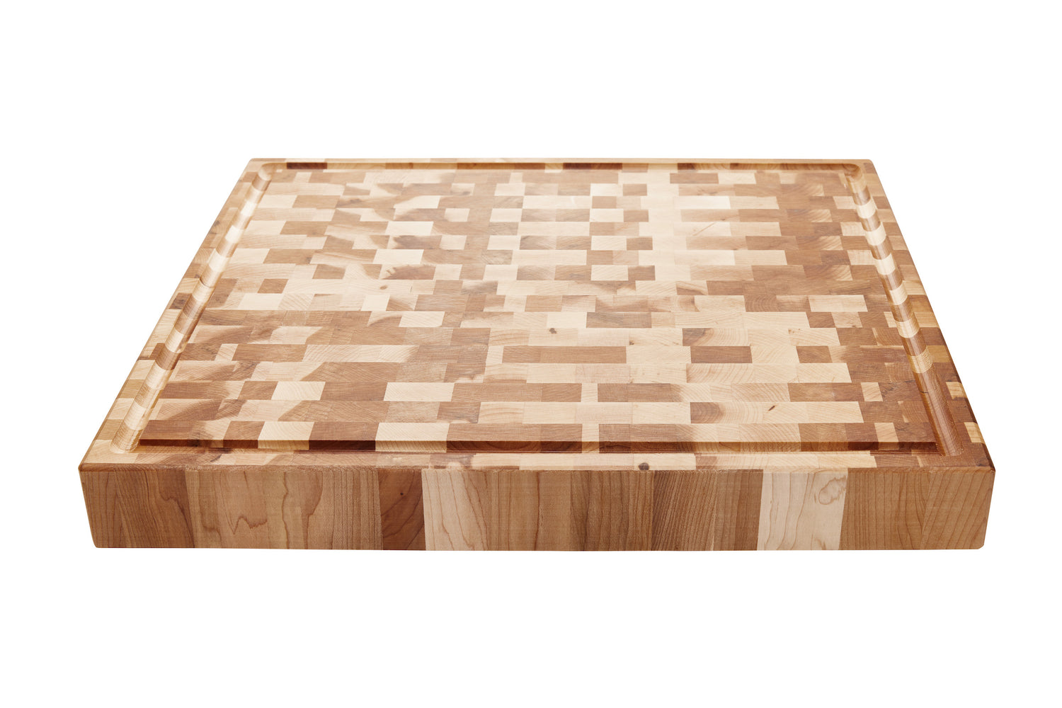 Bloc à dépecer avec rainure et pattes en bois (16 x 18 x 2 po)