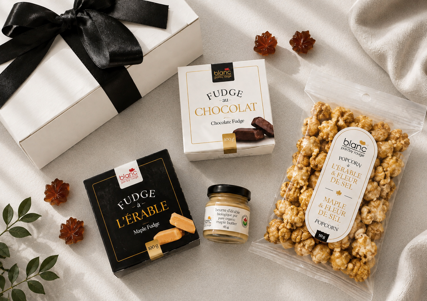 The Fudges and Popcorn treat box