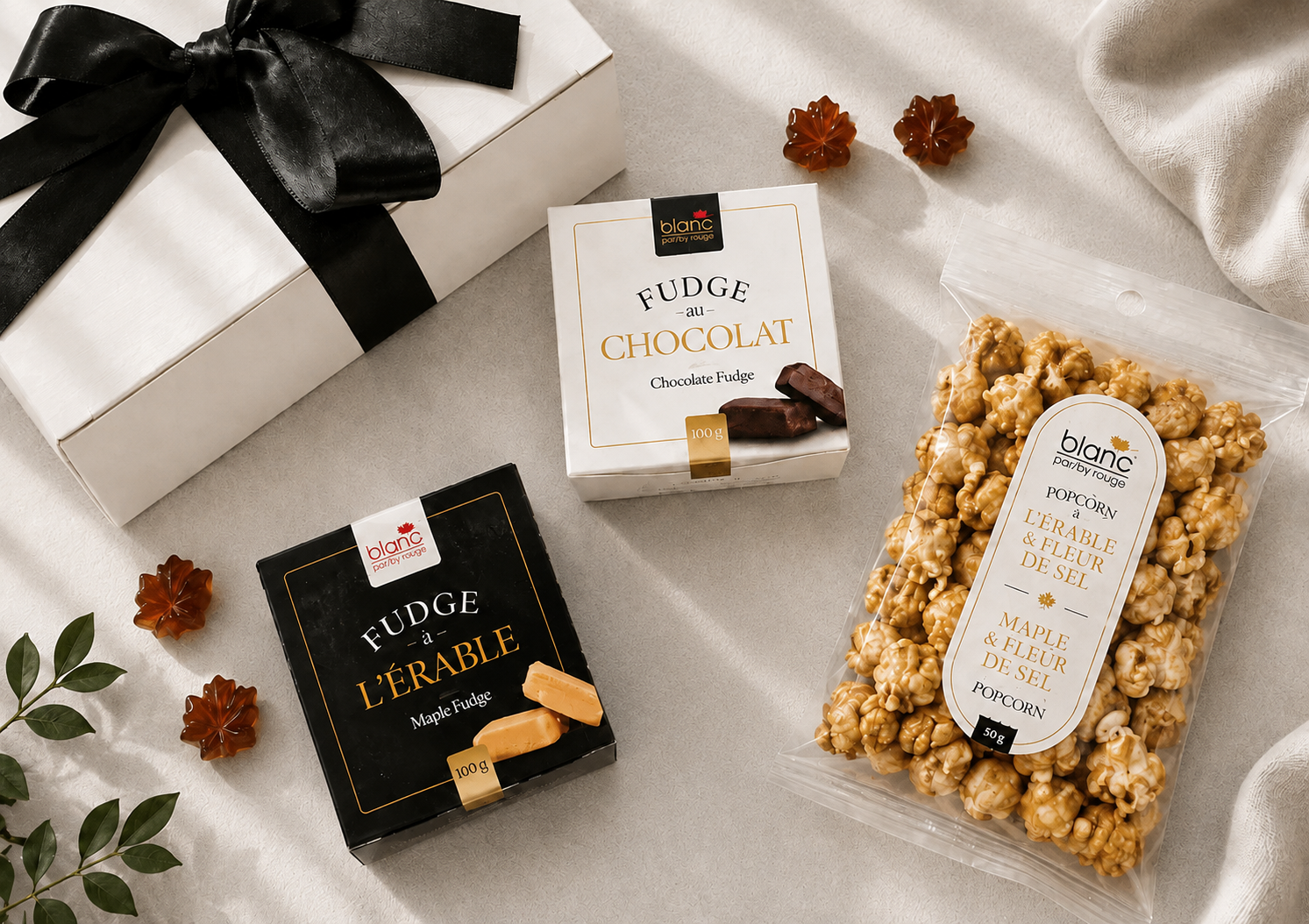 The Fudges and Popcorn treat box