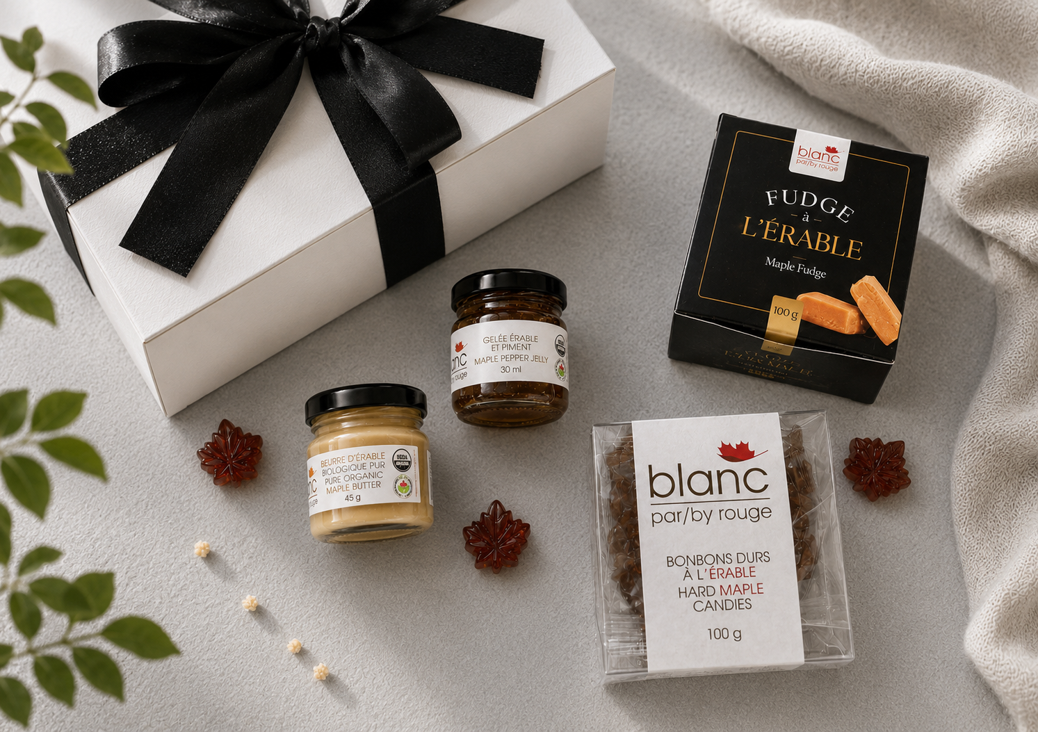Boîte gourmandises L'adorable – cadeau gourmand à l'érable québécois