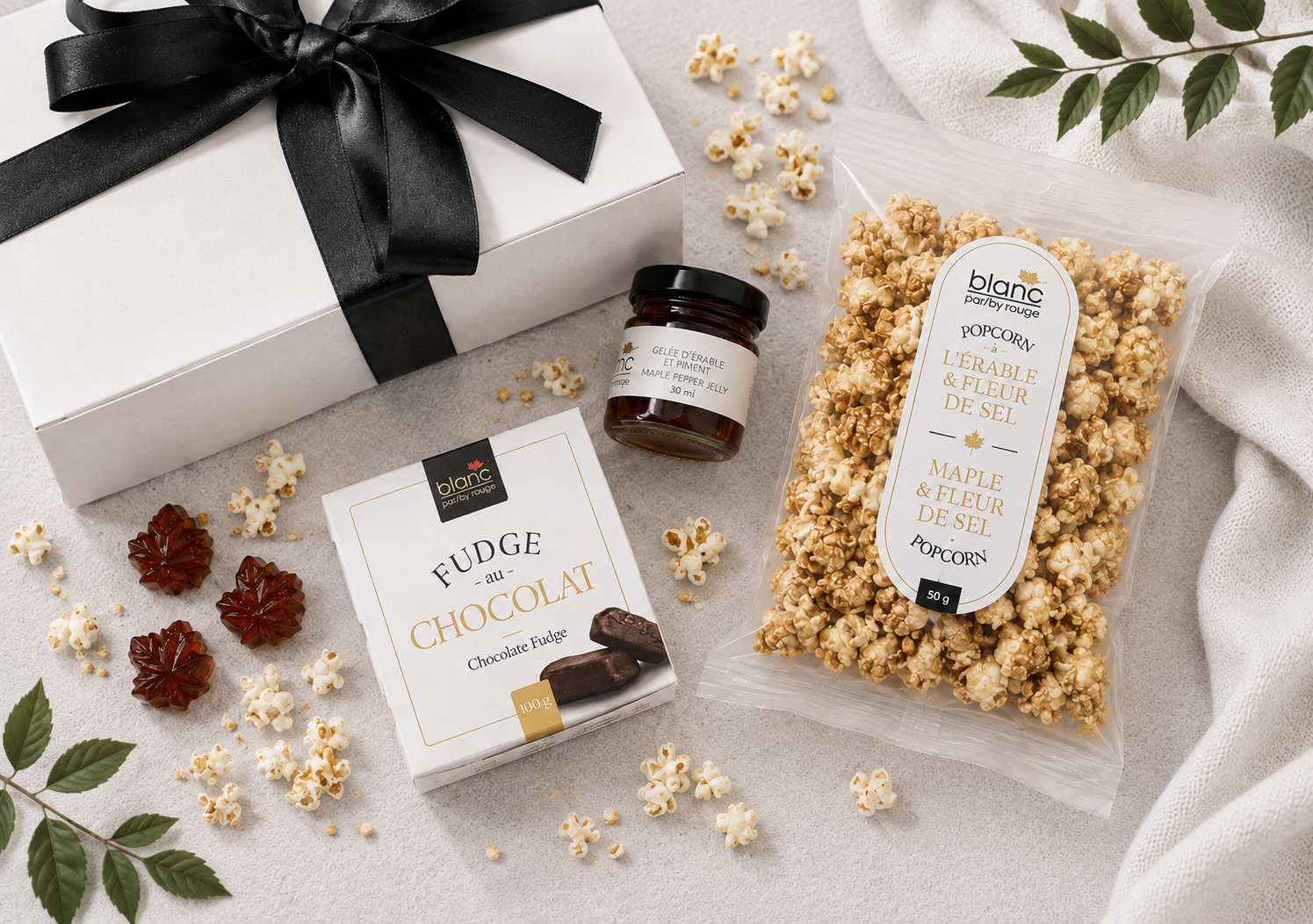The box of sweet and savory treats