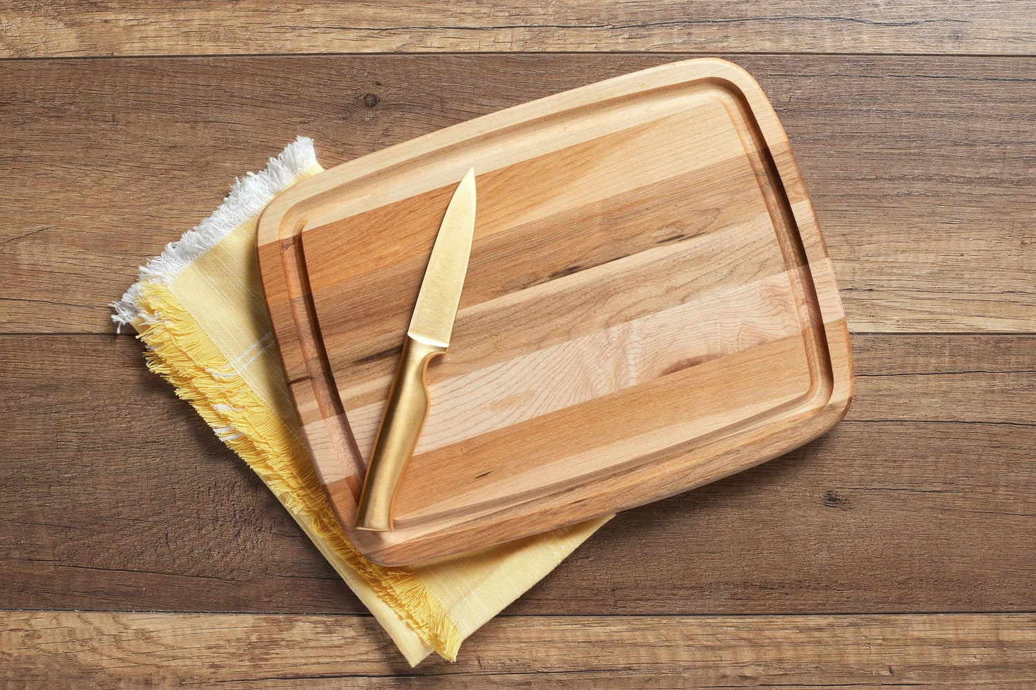 Steak board with groove (8.5 x 12.25 x 0.75 in)