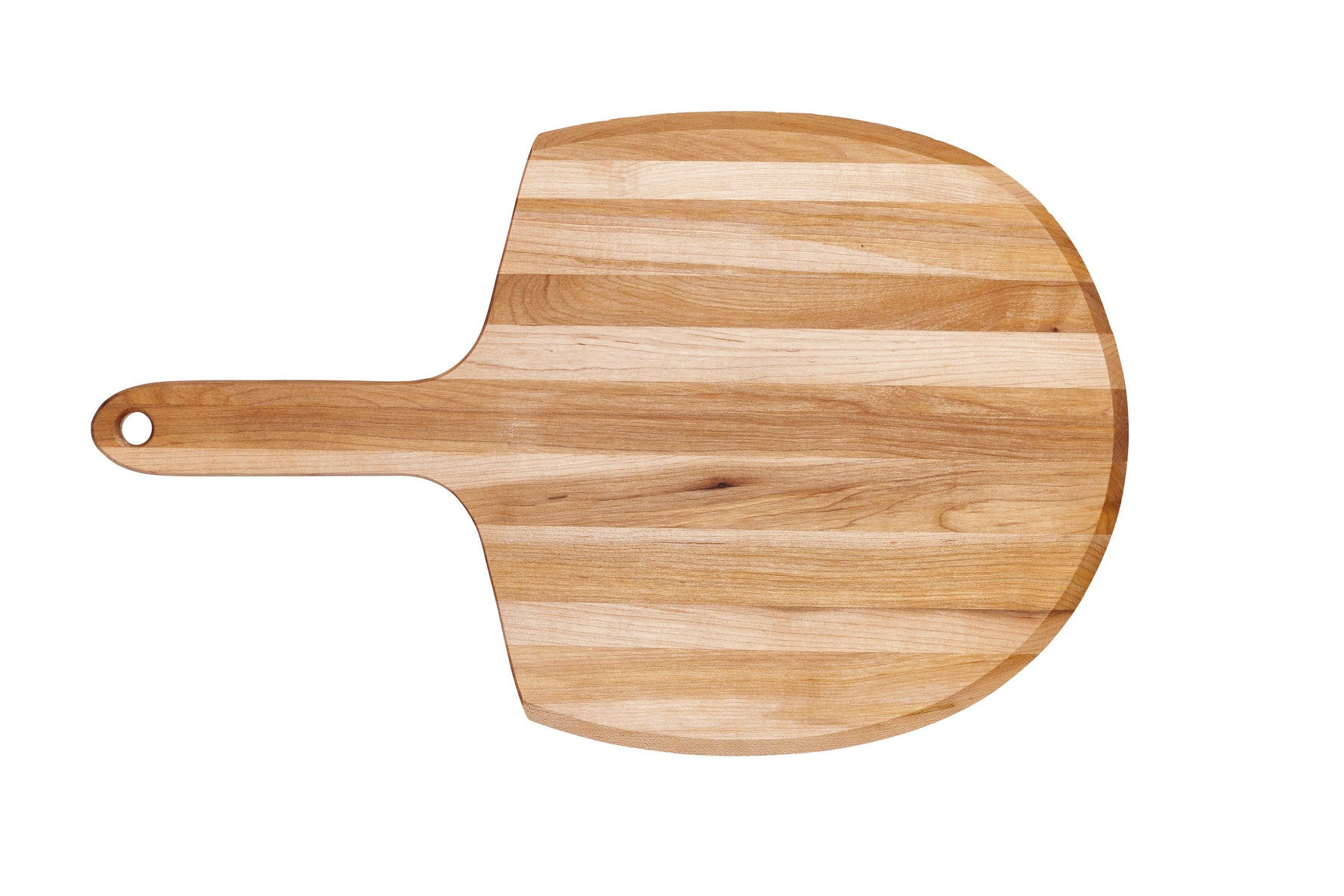 Planche à découper pour pizza (3 po dia. x 21 x 0.375 po)- blanc par rouGe personnalisable avec votre logo