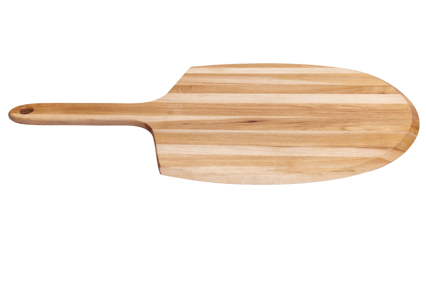 Planche à découper pour pizza (3 po dia. x 21 x 0.375 po)- blanc par rouGe personnalisable avec votre logo