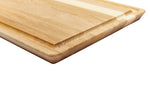 Planche à découper avec finition en angle et rainure (10 x 14 x 0.75 po)- blanc par rouGe personnalisable avec votre logo
