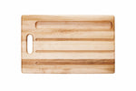 Planche à découper utilitaire avec poignée découpée et rainures à miettes de pain (10 x 16 x 0.75 po)- blanc par rouGe personnalisable avec votre logo