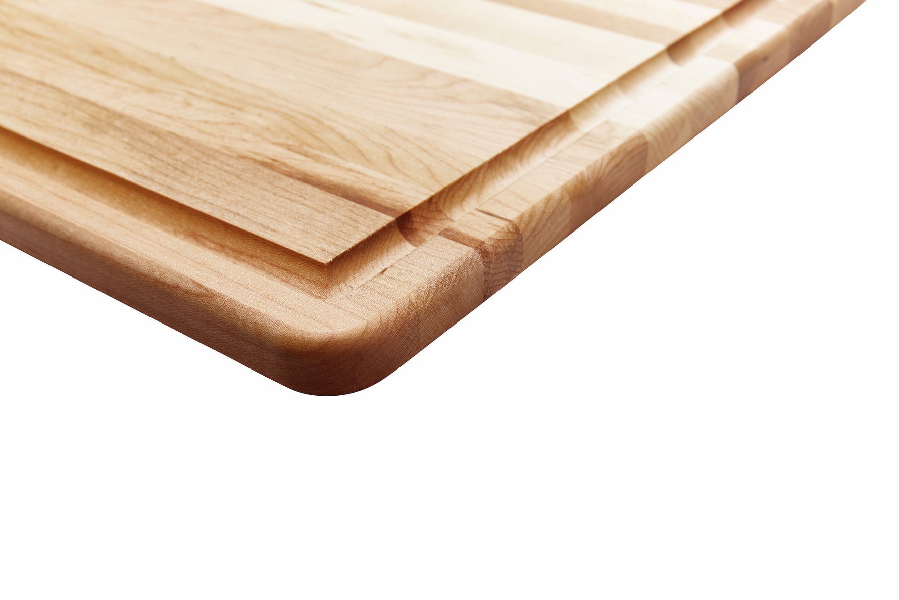 Planche à découper utilitaire avec rainure (12 x 18 x 0.75 po)- blanc par rouGe personnalisable avec votre logo