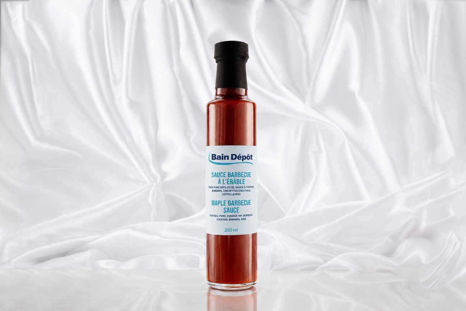 Maple and Bourbon BBQ Sauce with custom label