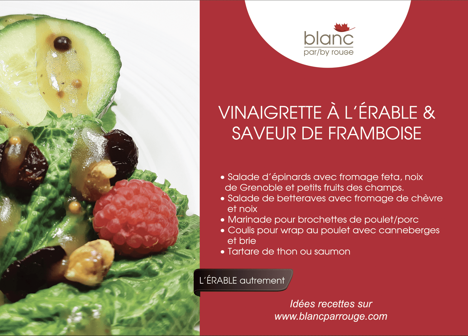 vinaigrette érable