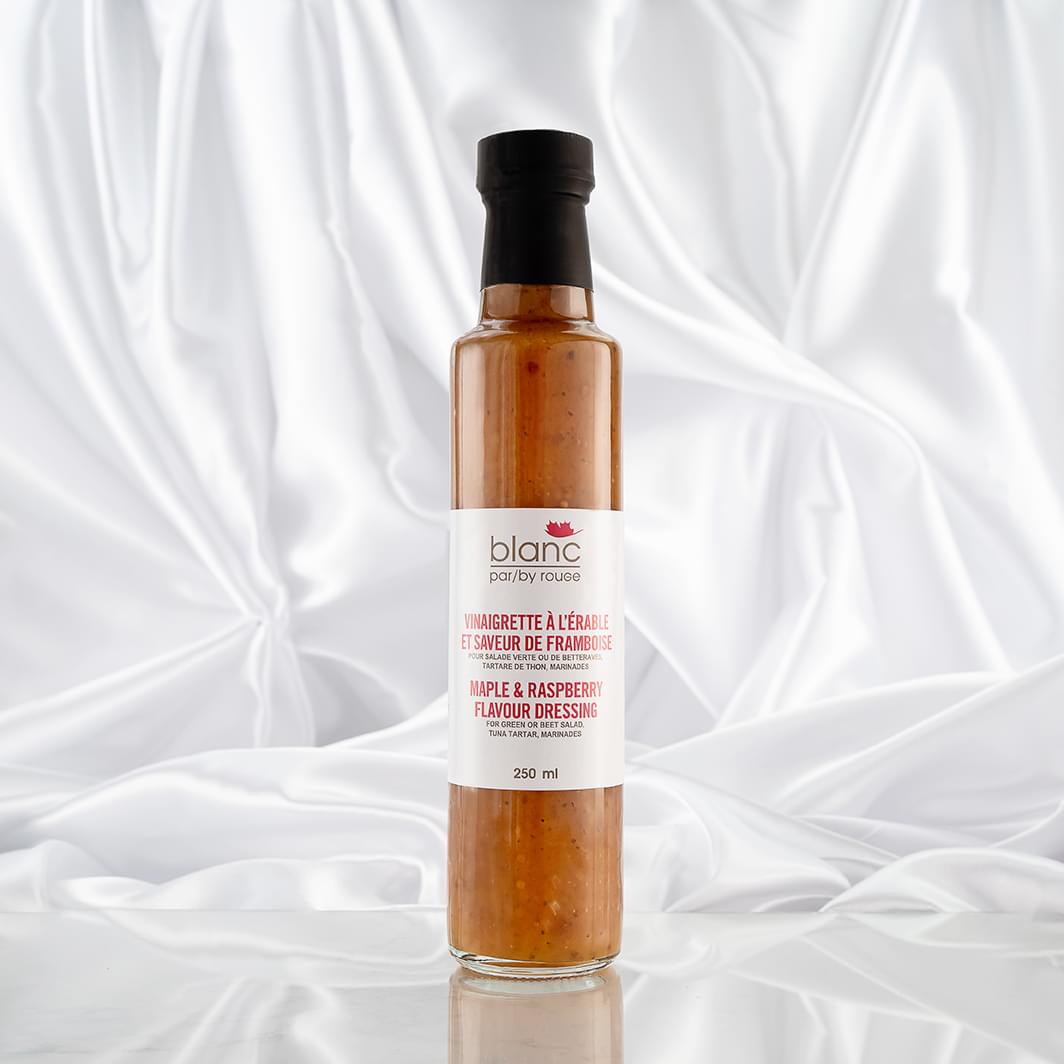 Vinaigrette erable et saveur de framboise blanc par rouGe