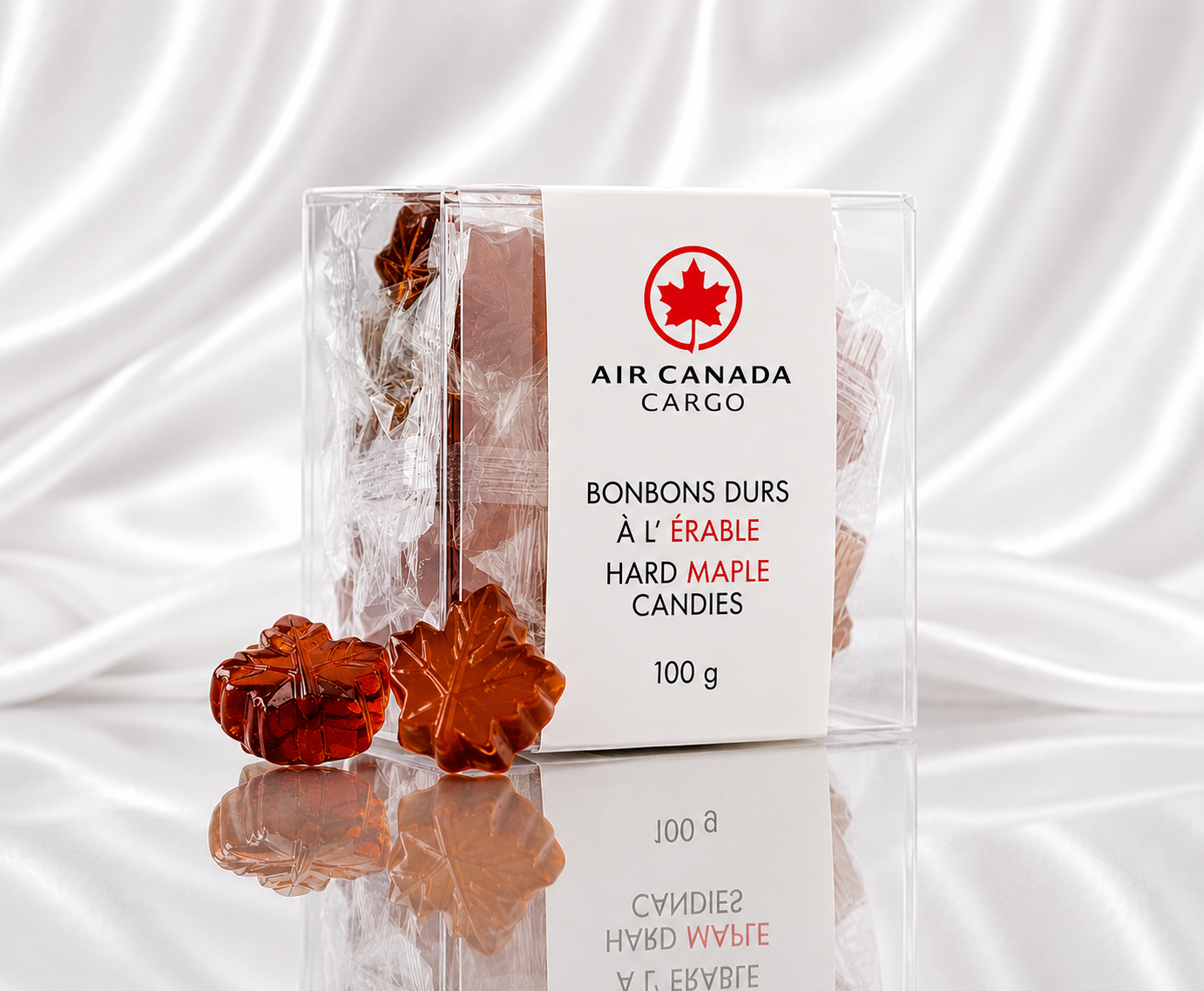 Boite personnalisée de bonbons durs à l'érable - 100g