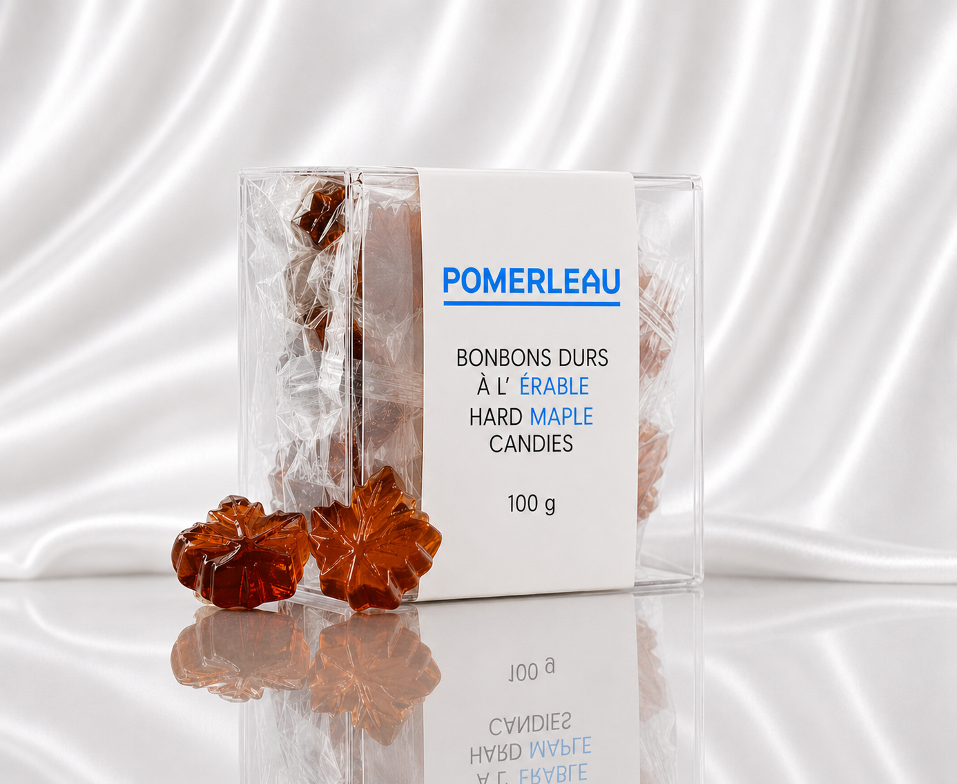 Boite personnalisée de bonbons durs à l'érable - 100g