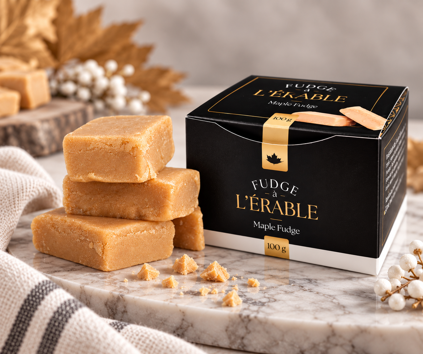 Box of Maple Fudge - 100g (5 x 20g)