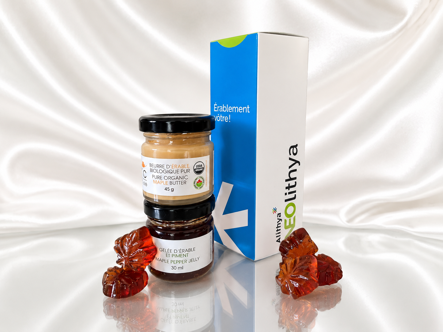 Petit boîtier gourmand à l'érable personnalisé