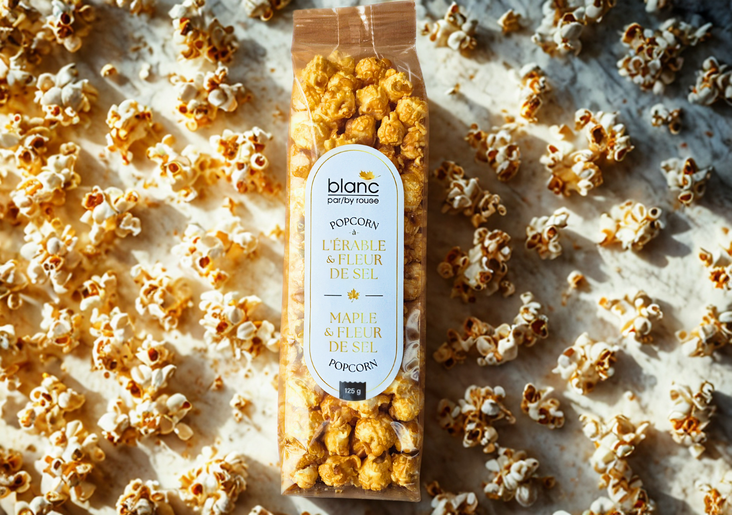 Pop corn à l'érable & fleur de sel 125g