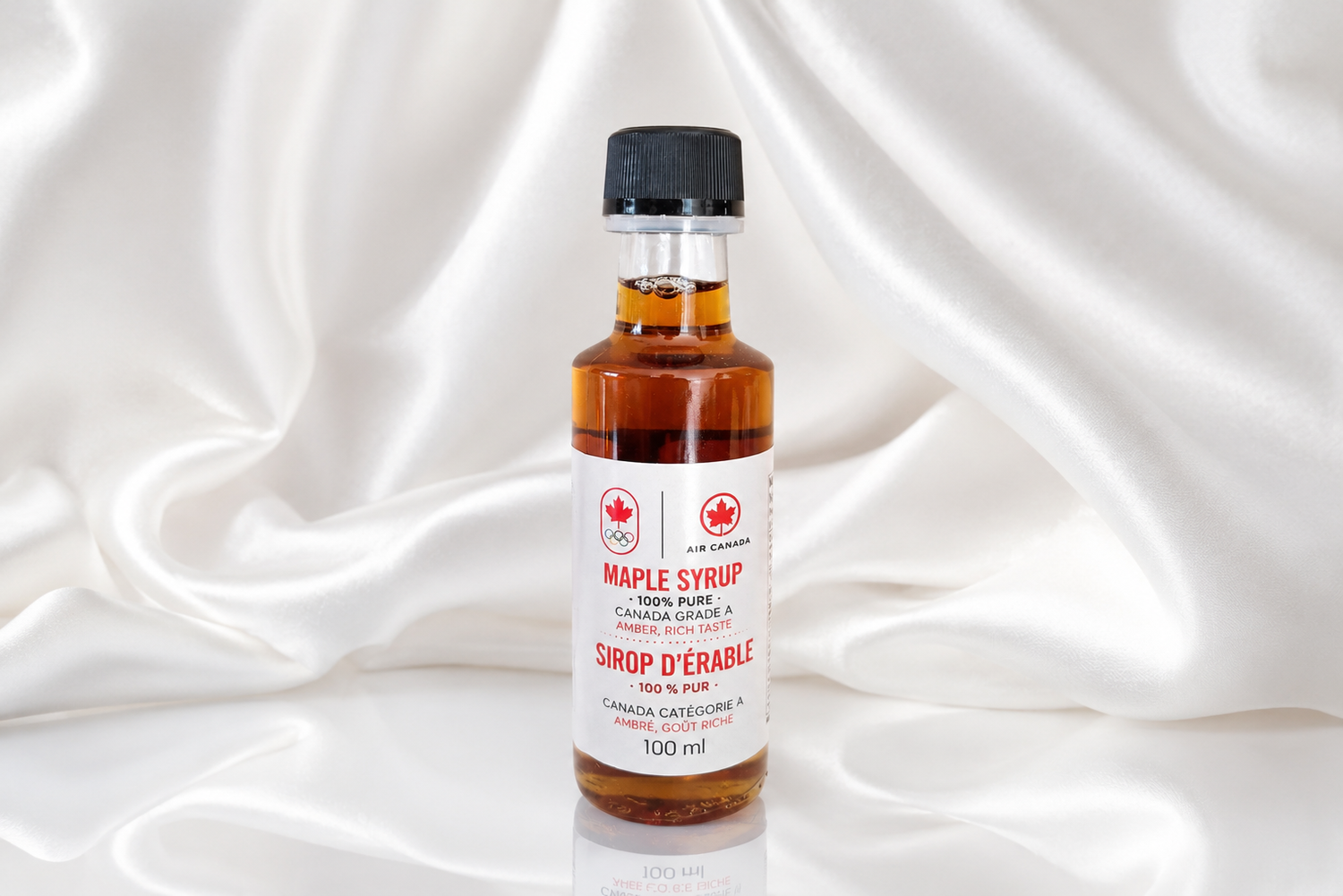 Sirop d'érable 100% pur et biologique avec étiquette personnalisée